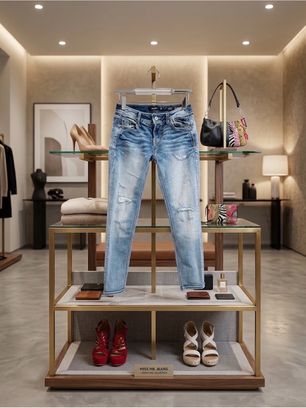 Miss Me Light Blue Distressed Boyfriend Jeans